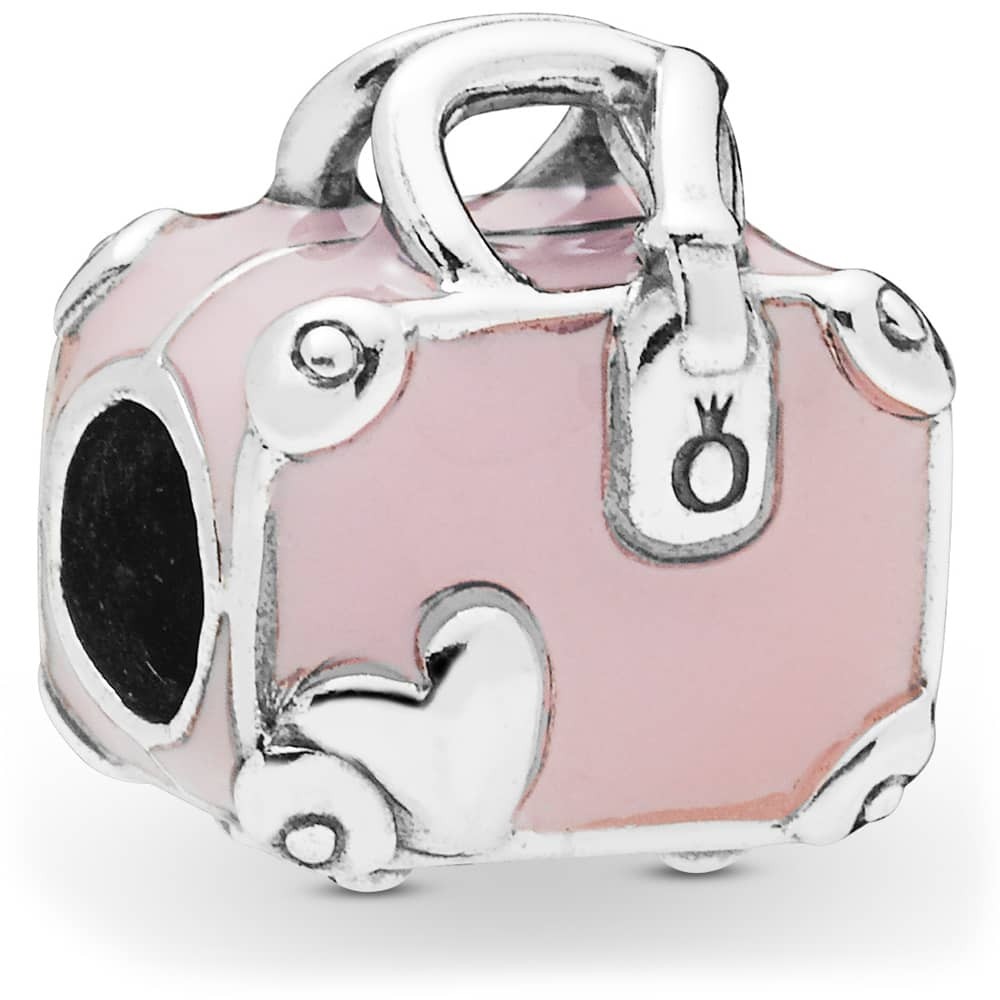 菲欧潘多拉DIY粉色旅行箱串珠