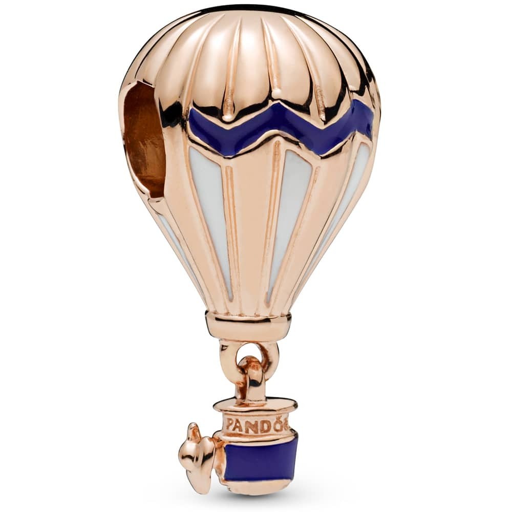 Feio Pandora Rose Blue Hot Air Balloon Charm