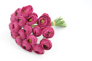 18 heads small holding artificial rose