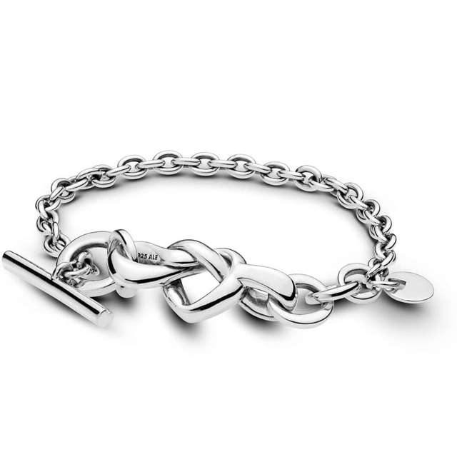 Feio Pandora s925 Knotted Heart Bracelet