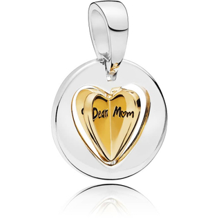 Feio Pandora Mum's Golden Heart Charm